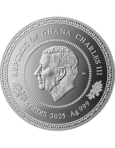 AUTUMN TREE OF LIFE 1 Oz Silber Proof Münze 5 Cedis Ghana 2025 - Coins & More - Ghana