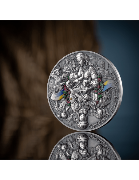 UKRAINE BATTLE HARDENED 2.0 Moneta d'argento da 2 Oz 10 Cedis Ghana 2025 - Coins & More - Ghana
