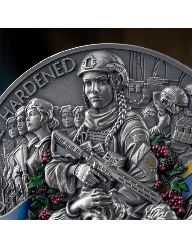 UKRAINE BATTLE HARDENED 2.0 Moneta d'argento da 2 Oz 10 Cedis Ghana 2025 - Coins & More - Ghana
