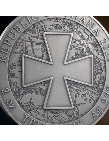 UKRAINE BATTLE HARDENED 2.0 Moneta d'argento da 2 Oz 10 Cedis Ghana 2025 - Coins & More - Ghana