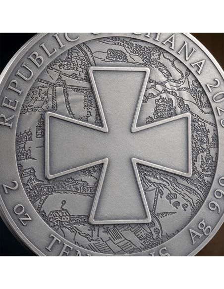 UKRAINE BATTLE HARDENED 2.0 Moneta d'argento da 2 Oz 10 Cedis Ghana 2025 - Coins & More - Ghana