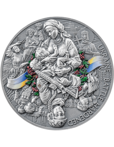UKRAINE BATTLE HARDENED 2.0 Moneta d'argento da 2 Oz 10 Cedis Ghana 2025 - Coins & More - Ghana