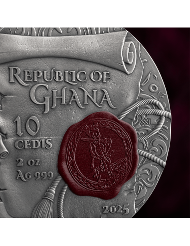 GLORIA INMORTAL Moneda de Plata de 2 Oz 10 Cedis Ghana 2025 - Coins & More - Ghana