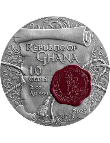 GLORIA INMORTAL Moneda de Plata de 2 Oz 10 Cedis Ghana 2025 - Coins & More - Ghana