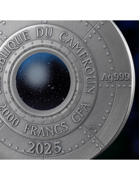 SOCORRO UFO INCIDENT Interstellar Phenomena 2 Oz Silver Coin 2000 Francs Cameroon 2025 - Coins & More - Cameroon