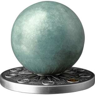 URANUS Sistema Solare Moneta d'Argento da 2 Oz 10 Cedis Ghana 2025 - Coins & More - Ghana
