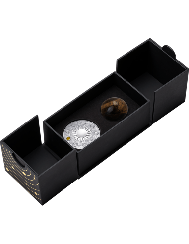 Moneta d'argento da 2 once del sistema solare JUPITER 10 Cedis Ghana 2025 - Coins & More - Ghana