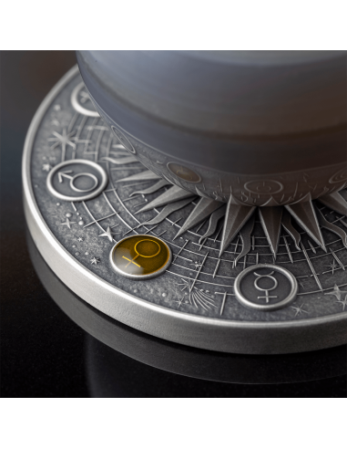 VENUS Système solaire Pièce de 2 oz en argent 10 Cedis Ghana 2025 - Coins & More - Ghana