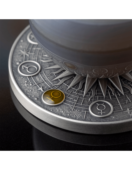 VENUS Sistema Solar 2 Oz Moneda de Plata 10 Cedis Ghana 2025 - Coins & More - Ghana
