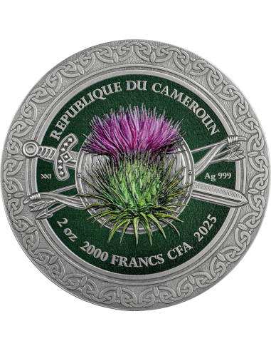 CELTIC Femina Bellator 2 Oz Silver Coin 2000 Francs CFA Cameroun 2025 - Coins & More - Cameroun