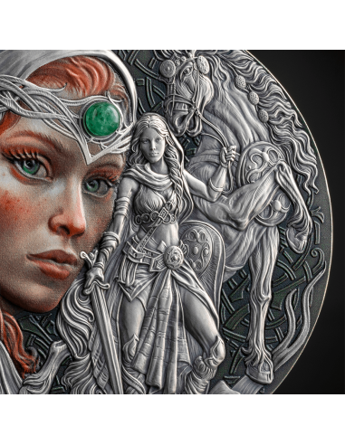 Moneta d'argento da 2 once CELTIC Femina Bellator 2000 Franchi CFA Camerun 2025 - Coins & More - Camerun