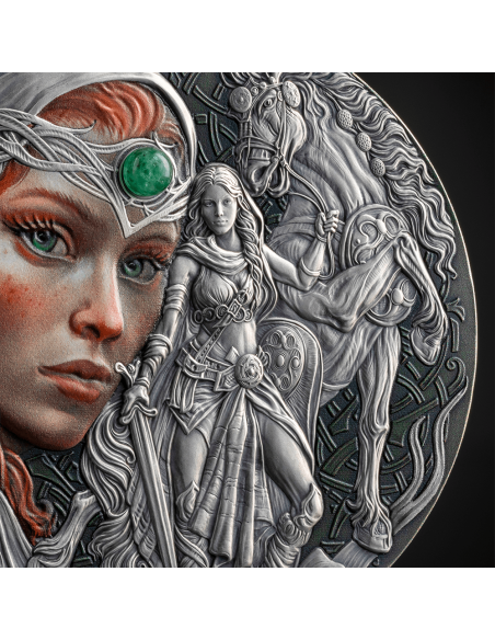 CELTIC Femina Bellator 2 Oz Silver Coin 2000 Francs CFA Cameroun 2025 - Coins & More - Cameroun
