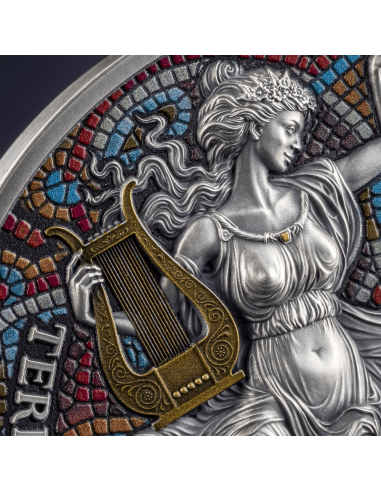TERPSICHORE & EUTERPE Las Nueve Musas Moneda de Plata de 2 Oz 2000 Francos Camerún 2025 - Coins & More - Camerún