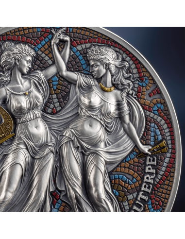 TERPSICHORE & EUTERPE Las Nueve Musas Moneda de Plata de 2 Oz 2000 Francos Camerún 2025 - Coins & More - Camerún