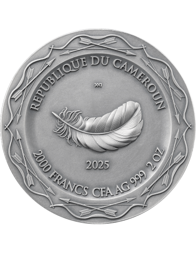 RESTING DIANA Celestial Beauty 2 Oz Silbermünze 2000 Francs Kamerun 2025 - Coins & More - Kamerun