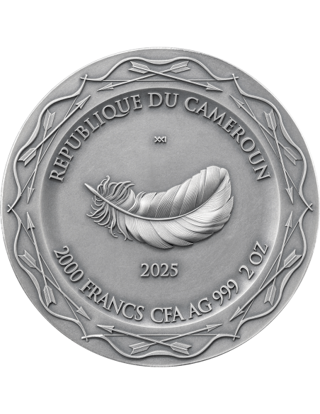 RESTING DIANA Celestial Beauty 2 Oz Silbermünze 2000 Francs Kamerun 2025 - Coins & More - Kamerun