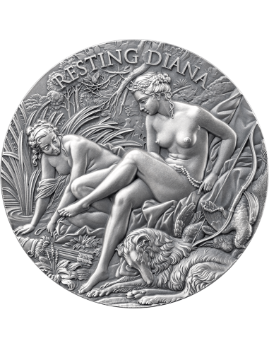 RESTING DIANA Celestial Beauty 2 Oz Silbermünze 2000 Francs Kamerun 2025 - Coins & More - Kamerun