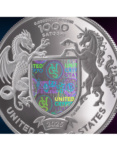 Moneta d'argento da 1 Oz AMERICAN BUFFALO 1000 Satoshi Stati Uniti Crypto 2025 - Coins & More - Monete per Paese