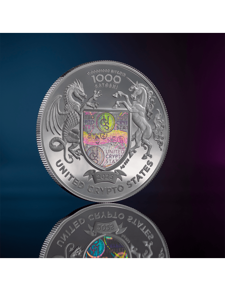 Moneta d'argento da 1 Oz AMERICAN BUFFALO 1000 Satoshi Stati Uniti Crypto 2025 - Coins & More - Monete per Paese