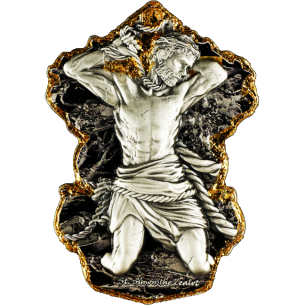 SAN SIMONE 12 Apostoli Moneta d'argento da 2 Oz con finitura antica 2000 Franchi Camerun 2025 - Coins & More - Camerun