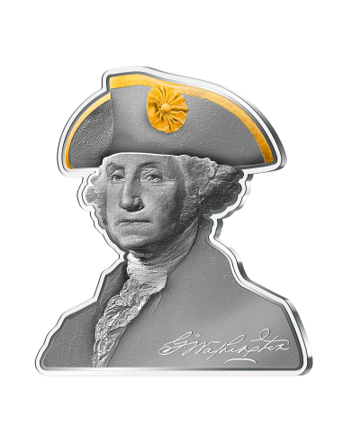 Moneta d'argento da 3 Oz di forma GEORGE WASHINGTON 5$ Samoa 2024 - Coins & More - Samoa