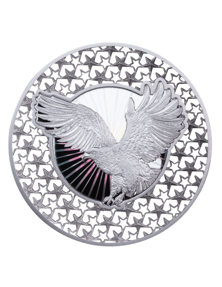 ÁGUILA AMERICANA Filigrana 2 Oz Moneda de Plata 5$ Isla Salomón 2025 - Coins & More - Islas Salomón