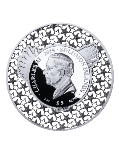 ÁGUILA AMERICANA Filigrana 2 Oz Moneda de Plata 5$ Isla Salomón 2025 - Coins & More - Islas Salomón