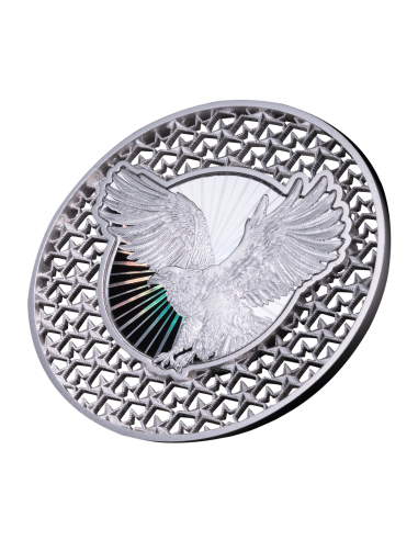 ÁGUILA AMERICANA Filigrana 2 Oz Moneda de Plata 5$ Isla Salomón 2025 - Coins & More - Islas Salomón