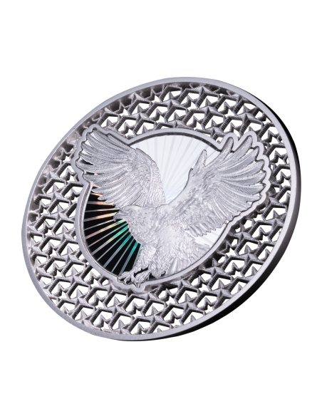 ÁGUILA AMERICANA Filigrana 2 Oz Moneda de Plata 5$ Isla Salomón 2025 - Coins & More - Islas Salomón