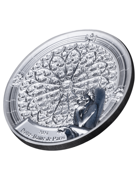NOTRE DAME 3 Oz Silver Coin 200 Francs Djibouti 2024 - Coins & More - Afrique