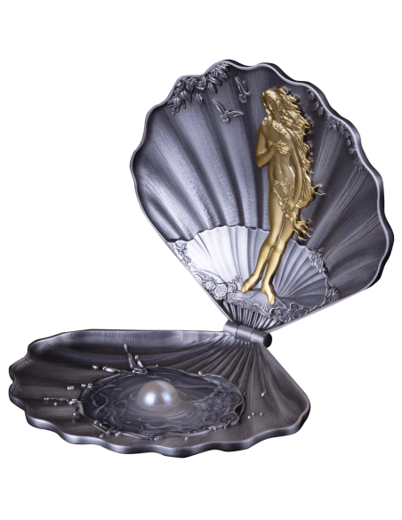 DIE GEBURT DES VENUS 3 Oz 3D Silbermünze 20$ Samoa 2025 - Coins & More - Samoa