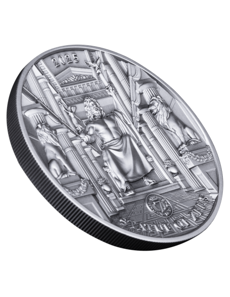 STATUA DI ZEUS Moneta da 100g 10$ Isole Salomone 2025 - Coins & More - Isole Salomone