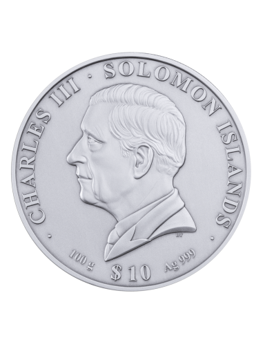 STATUA DI ZEUS Moneta da 100g 10$ Isole Salomone 2025 - Coins & More - Isole Salomone