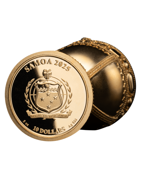 IL SANTO GRAAL 3D Moneta d'Argento da 5 Oz 10$ Samoa 2025 - Coins & More - Samoa