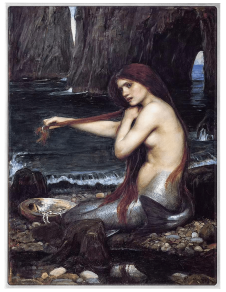 A MERMAID 1900 von John William Farbige 2,5 Oz Silber & 120g Kupfermünze 10000 Francs Chad 2024 - Coins & More - Tschad