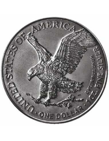 DRAGON OF DARKNESS American Eagle 1 Oz Silbermünze 1$ USA 2024 - Coins & More - Usa