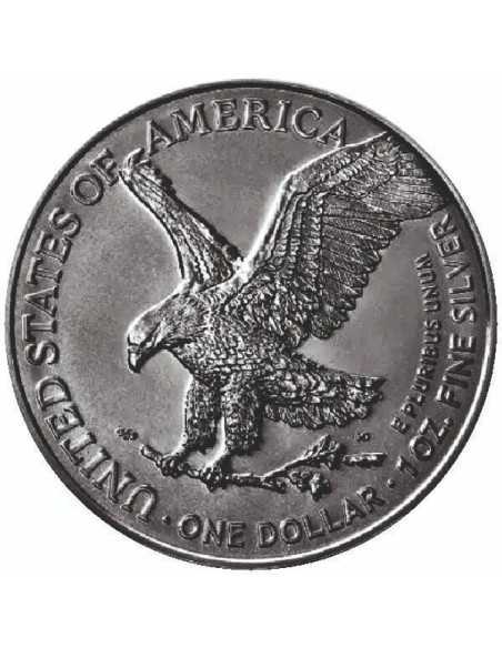 DRAGON OF DARKNESS American Eagle 1 Oz Silbermünze 1$ USA 2024 - Coins & More - Usa