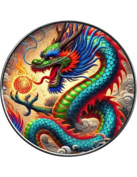DRAGON OF LIGHT American Eagle 1 Oz Silver Coin 1$ USA 2024 - Coins & More - Usa