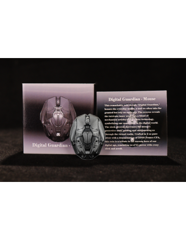 MOUSE Digital Guardian 2 Oz Antique Finish Silver Coin 2000 Francs Cameroon 2025 - Coins & More - Cameroon