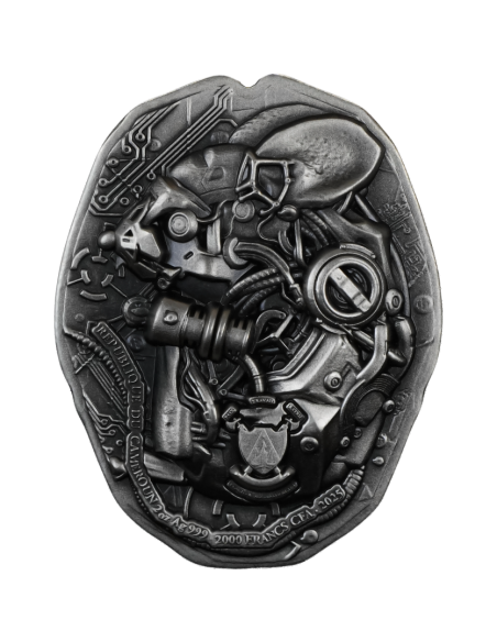 MOUSE Digital Guardian 2 Oz Antique Finish Silver Coin 2000 Francs Cameroon 2025 - Coins & More - Cameroon