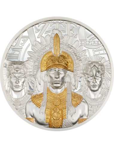 AZTEC EMPIRE Moneda de Plata de 3 Oz 20$ Islas Cook 2025 - Coins & More - Islas Cook