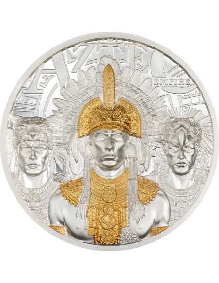 AZTEC EMPIRE Moneda de Plata de 3 Oz 20$ Islas Cook 2025 - Coins & More - Islas Cook