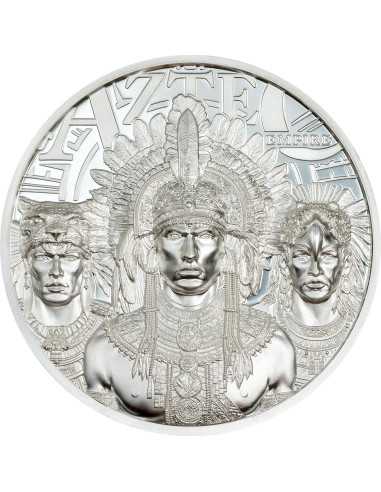 AZTEC EMPIRE 1 Oz Silbermünze 5$ Cook Islands 2025 - Coins & More - Cookinseln