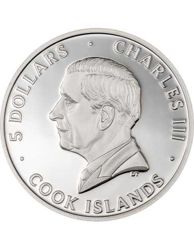 UNDER DOG Underlook 1 Oz Silbermünze 5$ Cook Islands 2025 - Coins & More - Cookinseln