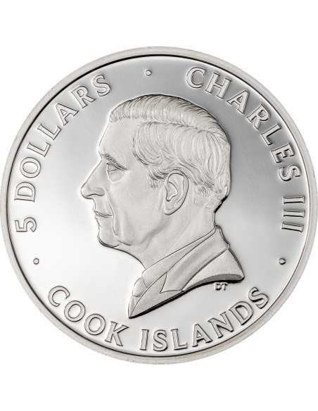 UNDER DOG Underlook 1 Oz Silbermünze 5$ Cook Islands 2025 - Coins & More - Cookinseln