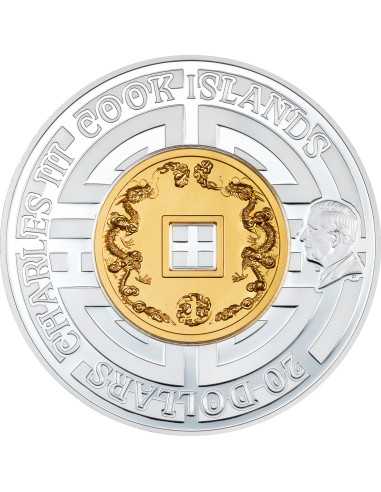 DIE GROSSE MAUER VON CHINA 3 Oz Silbermünze 20$ Cook Islands 2025 - Coins & More - Cookinseln