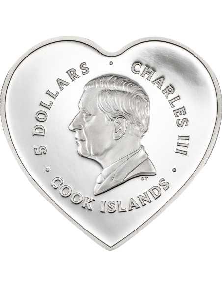 BRILLANT LOVE Moneda de Plata de 20g 5$ Islas Cook 2025 - Coins & More - Islas Cook