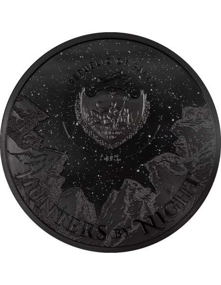 OCELOT Hunters By Night 1 Kg Silbermünze 50$ Palau 2025 - Coins & More - Palau