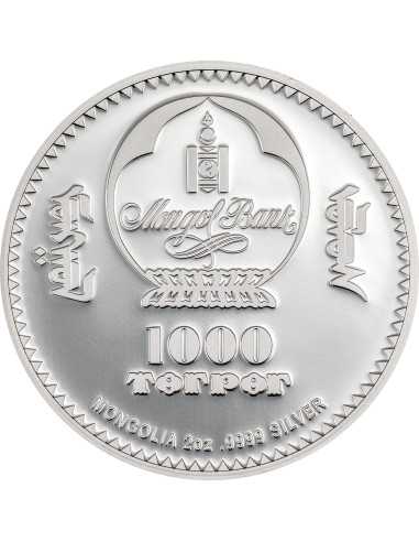 LILIES OF THE VALLEY EGG Moneta d'argento Fabergé da 2 once 1000 Togrog Mongolia 2025 - Coins & More - Mongolia