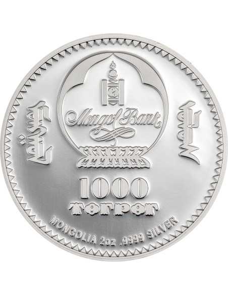 LILIES OF THE VALLEY EGG Moneta d'argento Fabergé da 2 once 1000 Togrog Mongolia 2025 - Coins & More - Mongolia